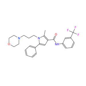 883031-03-6;2-Methyl-1-[3-(4-morpholinyl)propyl]-5-phenyl-N-[3-(trifluoromethyl)phenyl]-1H-pyrrole-3-carboxamide