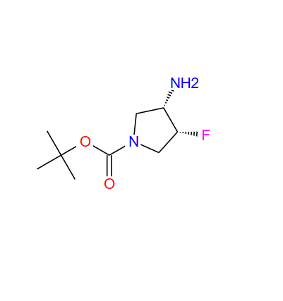 (3S,4R)-3-氨基-4-氟吡咯烷-1-羧酸叔丁酯,1-Pyrrolidinecarboxylic acid, 3-amino-4-fluoro-, 1,1-dimethylethyl ester, (3S,4R)-