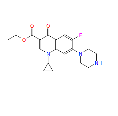 1-環(huán)丙基-6-氟-4-氧代-7-哌嗪基-1,4-二氫-喹啉-3-羧酸乙酯,3-Quinolinecarboxylic acid, 1-cyclopropyl-6-fluoro-1,4-dihydro-4-oxo-7-(1-piperazinyl)-, ethyl ester