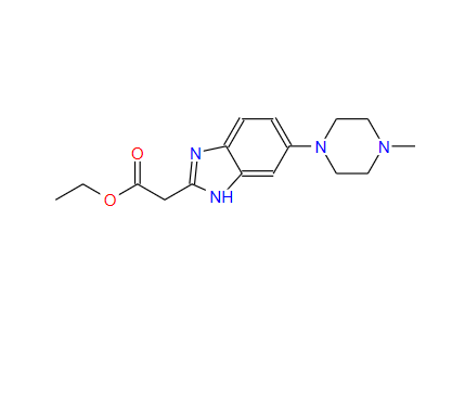 2-[5-(4-甲基哌嗪)苯并咪唑-2-基]乙酸乙酯,Ethyl 2-[5-(4-methylpiperazinyl)benzimidazol-2-yl]acetate