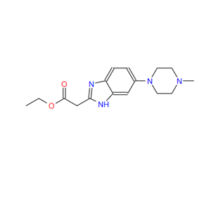 2-[5-(4-甲基哌嗪)苯并咪唑-2-基]乙酸乙酯,Ethyl 2-[5-(4-methylpiperazinyl)benzimidazol-2-yl]acetate