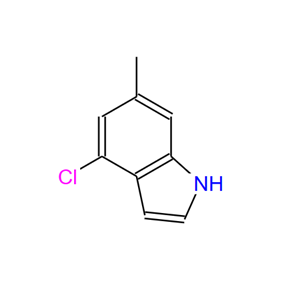 4-氯-6-甲基-1H-吲哚,1H-Indole, 4-chloro-6-Methyl-