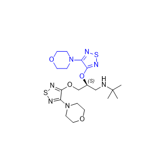 噻吗洛尔杂质03,(S)-N-(tert-butyl)-2,3-bis((4-morpholino-1,2,5-thiadiazol-3-yl)oxy)propan-1-amine