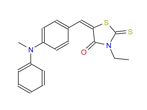 3-乙基-5-(4-(甲基(苯基)氨基)亚苄基)-2-硫代噻唑烷-4-酮,3-Ethyl-5-(4-(methyl(phenyl)amino)benzylidene)-2-thioxothiazolidin-4-one