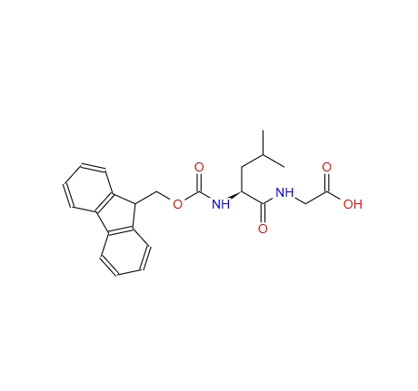 (S)-2-(2-((((9H-芴-9-基)甲氧基)羰基)氨基)-4-甲基戊酰胺基)乙酸,(S)-2-(2-((((9H-Fluoren-9-yl)methoxy)carbonyl)amino)-4-methylpentanamido)acetic acid