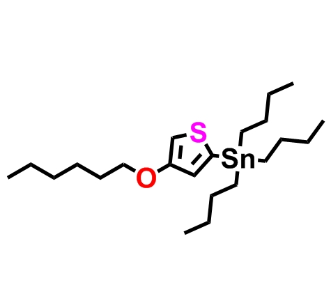 三丁基（4-（己基氧基）噻吩-2-基）錫烷,tributyl(4-(hexyloxy)thiophen-2-yl)stannane