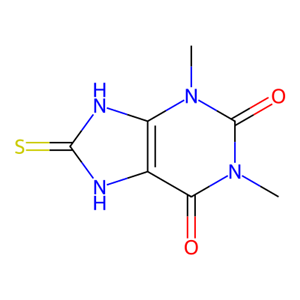 1,3-二甲基-8-硫代-3,7,8,9-四氢-1H-嘌呤-2,6-二酮 1784-70-9