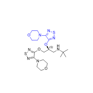 噻吗洛尔杂质03,(S)-N-(tert-butyl)-2,3-bis((4-morpholino-1,2,5-thiadiazol-3-yl)oxy)propan-1-amine