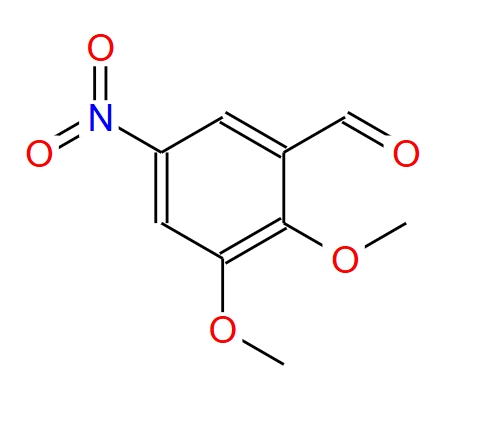 2,3-二甲氧基-5-硝基苯甲醛,2,3-dimethoxy-5-nitro-benzaldehyde