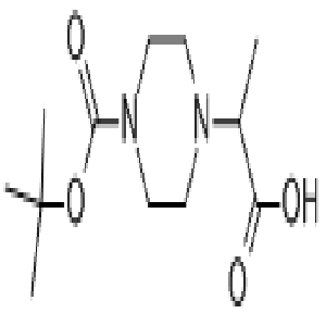 2-(1-叔丁氧羰基哌嗪-4-YL)丙酸,2-(4-(tert-Butoxycarbonyl)piperazin-1-yl)propanoic acid