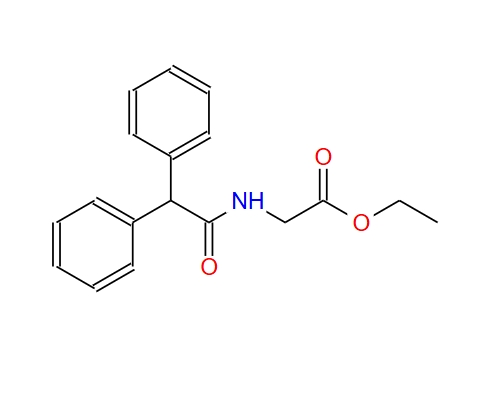 (2,2-二苯乙酰基)甘氨酸乙酯,ethyl 2-[(2,2-diphenylacetyl)amino]acetate