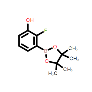 2-氟-3-(4,4,5,5-四甲基-1,3,2-二氧硼杂环戊烷-2-基)苯酚；2121514-67-6