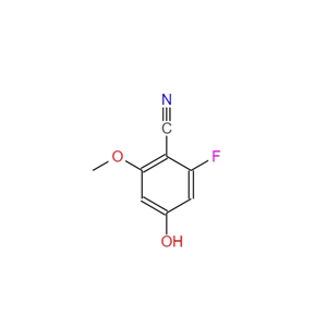 2-氟-4-羟基-6-甲氧基苄腈