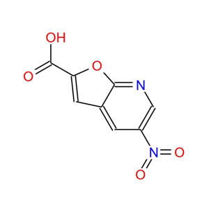 5-硝基-呋喃[2,3-B]吡啶-2-羧酸,Furo[2,3-b]pyridine-2-carboxylic acid, 5-nitro-