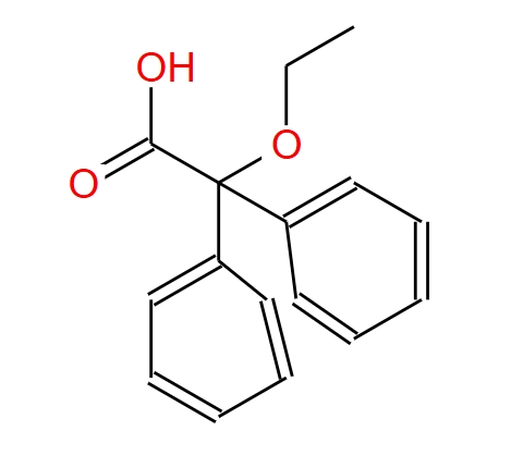 2-乙氧基-2,2-二苯乙酸,2-ethoxy-2,2-diphenylacetic acid