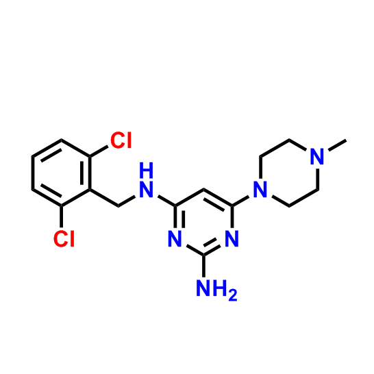 N4-(2,6-二氯苄基)-6-(4-甲基哌嗪-1-基)嘧啶-2,4-二胺,N4-(2,6-Dichlorobenzyl)-6-(4-methylpiperazin-1-yl)pyrimidine-2,4-diamine