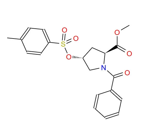 N-苯甲酰基-反式-4-对甲苯磺酰氧基-L-脯氨酸甲酯,(2S,4R)-Methyl 1-benzoyl-4-(tosyloxy)pyrrolidine-2-carboxylate