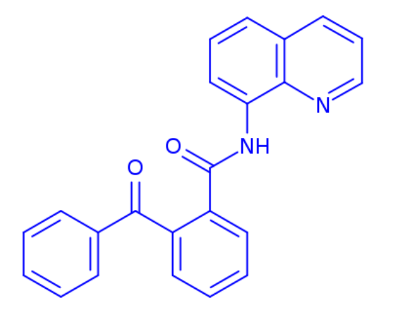 2-benzoyl-N-quinolin-8-ylbenzamide,2-benzoyl-N-quinolin-8-ylbenzamide