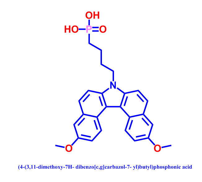 (4-(3,11-dimethoxy-7H- dibenzo[c,g]carbazol-7- yl)butyl)phosphonic acid,MeO-4PADBC