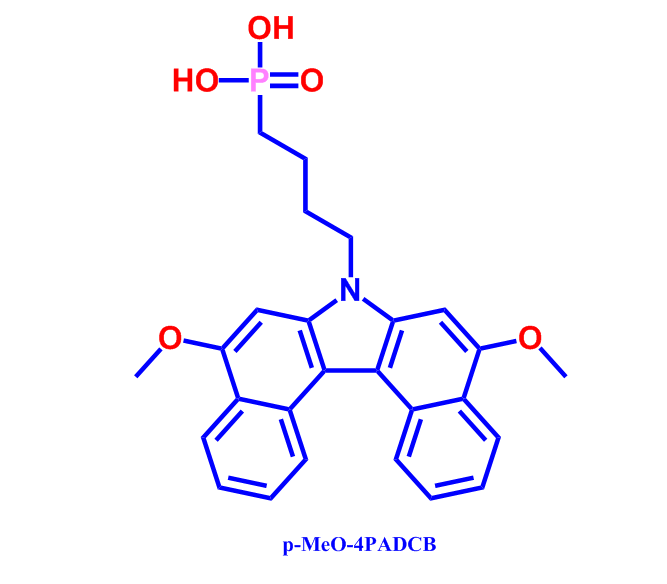 (4-(5,9-dimethoxy-7H- dibenzo[c,g]carbazol-7- yl)butyl)phosphonic acid,p-MeO-4PADCB