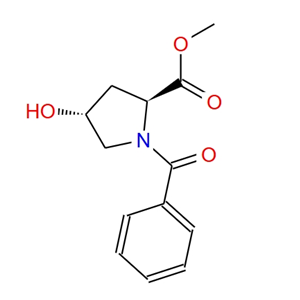 反式-1-苯甲酰基-4-羟基-L-脯氨酸甲酯,METHYL N-BENZOYL-4-HYDROXYPROLINATE