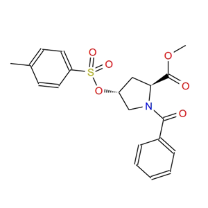 N-苯甲酰基-反式-4-对甲苯磺酰氧基-L-脯氨酸甲酯,(2S,4R)-Methyl 1-benzoyl-4-(tosyloxy)pyrrolidine-2-carboxylate