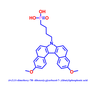 (4-(3,11-dimethoxy-7H- dibenzo[c,g]carbazol-7- yl)butyl)phosphonic acid