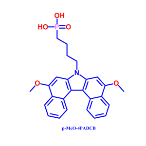 (4-(5,9-dimethoxy-7H- dibenzo[c,g]carbazol-7- yl)butyl)phosphonic acid,p-MeO-4PADCB