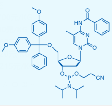 Bz-5-ME-2'-脱氧胞苷亚磷酰胺单体,5'-O-(4,4'-DIMETHOXYTRITYL)-5-METHYL-N4-BENZOYL-2'-DEOXYCYTIDINE-3'-(2-CYANOETHYL-N,N-DIISOPROPYL)PHOSPHORAMIDITE