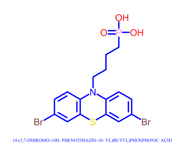 (4-(3,7-dibromo-10H- phenothiazin-10- yl)butyl)phosphonic acid,Br-4PAPT