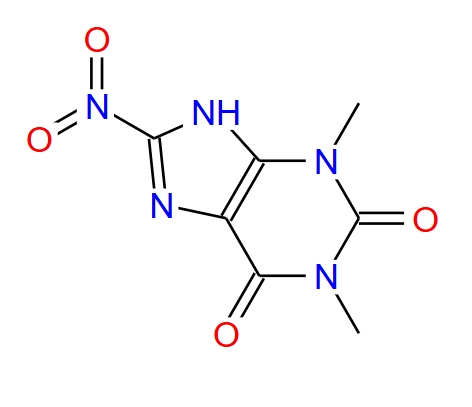 1,3-二甲基-8-硝基-1H-嘌呤2,6(3H,9H)-二酮,1,3-Dimethyl-8-nitro-3,7-dihydro-1H-purine-2,6-dione