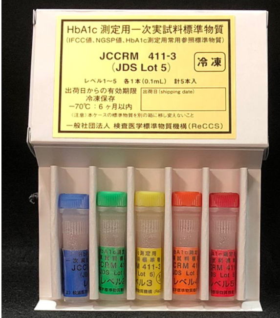 JCCRM(ReCCS)糖化血紅蛋白測量用標準物質(zhì),Certified Reference Material for Measurement of HbA1c