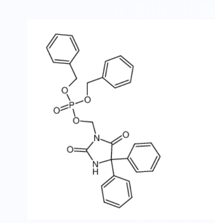 phosphoric acid dibenzyl ester 2,5-dioxo-4,4-diphenylimidazolidin-1-ylmethyl ester,phosphoric acid dibenzyl ester 2,5-dioxo-4,4-diphenylimidazolidin-1-ylmethyl ester