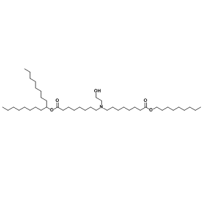 十七烷-9-基 8-((2-羟乙基)(8-(壬氧基)-8-氧代辛基)氨基)辛酸酯,Heptadecan-9-yl 8-((2-hydroxyethyl)(8-(nonyloxy)-8-oxooctyl)amino)octanoate