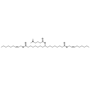 二((Z)-壬-2-烯-1-基) 9-((4-(二甲基氨基)丁酰基)氧基)十七烷二酸酯 1351586-50-9