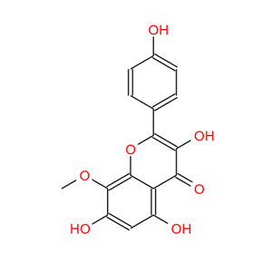 8-甲氧基山奈酚，571-74-4，sexangularetin。