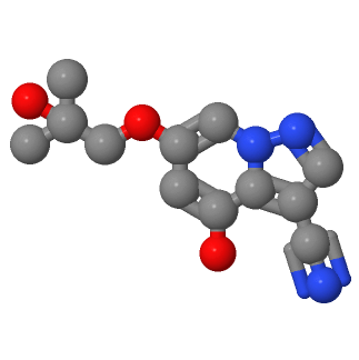 4-羥基-6-(2-羥基-2-甲基丙氧基)吡唑并[1,5-A]吡啶-3-甲腈,Pyrazolo[1,5-a]pyridine-3-carbonitrile, 4-hydroxy-6-(2-hydroxy-2-methylpropoxy)-