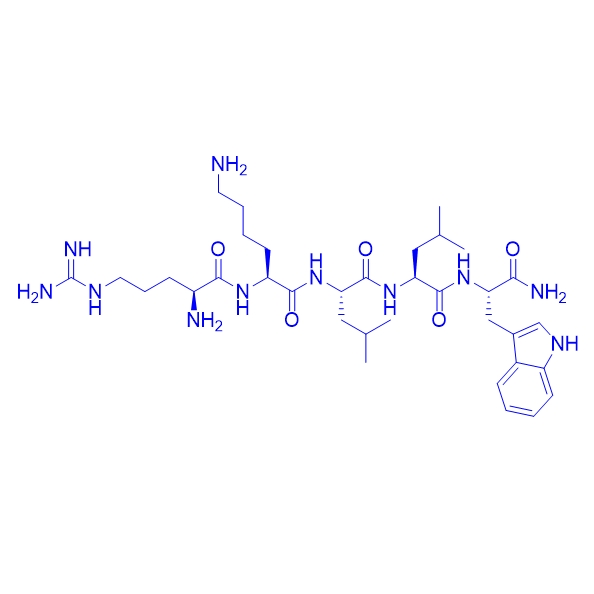 组织蛋白酶 L 抑制剂多肽RKLLW-NH2,H-Arg-Lys-Leu-Leu-Trp-NH2