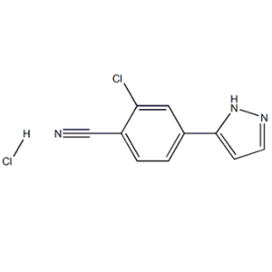 2-氯-4-(1H-吡唑-5-基)苯甲腈盐酸盐 1297537-39-3
