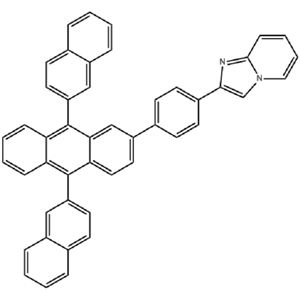 2-(4-(9,10-二(萘-2-基)蒽-2-基)苯基)咪唑并[1,2-a]吡啶,2-[4-(9,10-dinaphthalen-2-ylanthracen-2-yl)phenyl]imidazo[1,2-a]pyridine