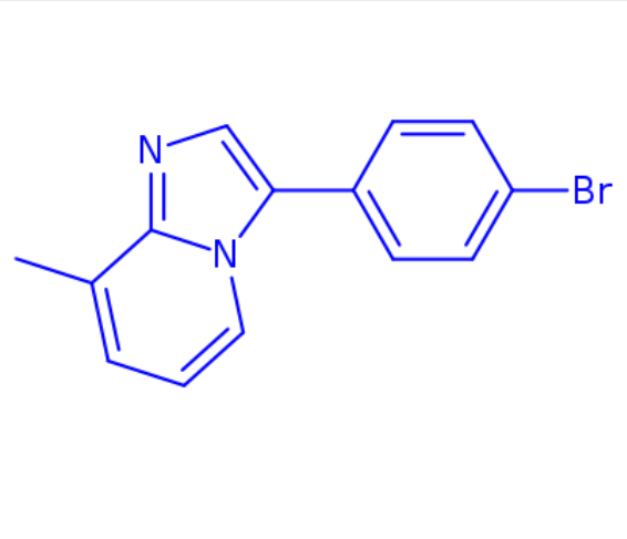 3-(4-bromophenyl)-8-methylimidazo[1,2-a]pyridine,3-(4-bromophenyl)-8-methylimidazo[1,2-a]pyridine