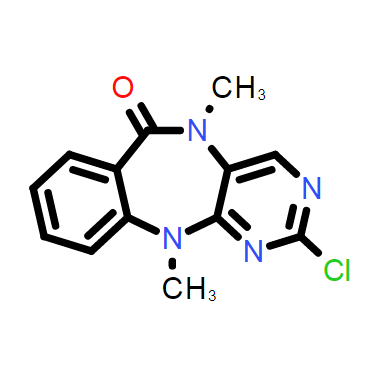 2-氯-5,11-二甲基-5H-苯并[E]嘧啶并[5,4-B] [1,4]二氮杂-6(11H),2-chloro-5,11-diMethyl-5H-benzo[e]pyriMido[5,4-b][1,4]diazepin-6(11H)-one