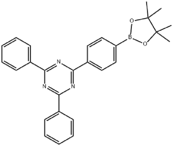2,4-二苯基-6-[4-(4,4,5,5-四甲基-1,3,2-二氧杂环戊硼烷-2-基)苯基]-1,3,5-三,2,4-Diphenyl-6-[4-(4,4,5,5-tetramethyl-1,3,2-dioxaborolan-2-yl)phenyl]-1,3,5-triazine