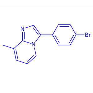 3-(4-bromophenyl)-8-methylimidazo[1,2-a]pyridine,3-(4-bromophenyl)-8-methylimidazo[1,2-a]pyridine