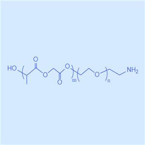 聚（D,L-丙交酯-co-乙交酯）-酮縮硫醇-聚乙二醇-氨基