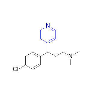 氯苯那敏杂质10,3-(4-chlorophenyl)-N,N-dimethyl-3-(pyridin-4-yl)propan-1-amine