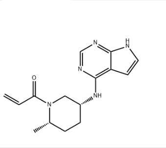 利特昔替尼,1-((2S,5R)-5-((7H-pyrrolo[2,3-d]pyrimidin-4-yl)amino)-2-methylpiperidin-1-yl)prop-2-en-1-one