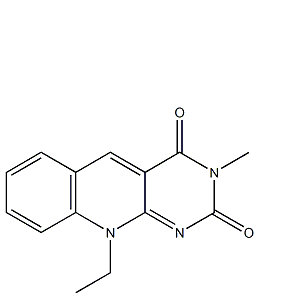 3-甲基-10-乙基-脱氮黄素,Pyrimido[4,5-b]quinoline-2,4(3H,10H)-dione, 10-ethyl-3-methyl-