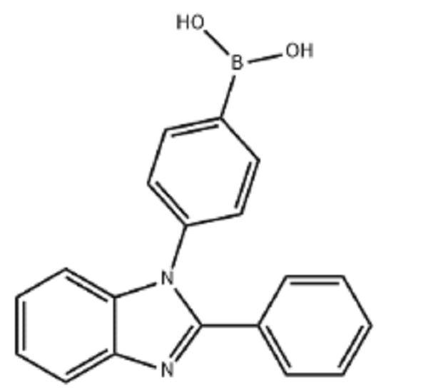 [4-(2-苯基-1H-苯并咪唑-1-基)苯基]硼酸,acid,B-[4-(2-phenyl-1H-benzimidazol-1-yl)phenyl]-