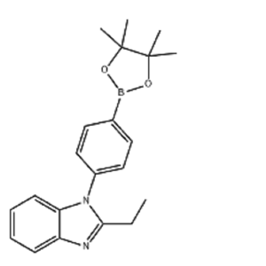 2-乙基-1-（4-（4,4,5,5-四甲基-1,3,2-二氧硼杂环戊烷-2-基）苯基-1H-苯并[d]咪唑